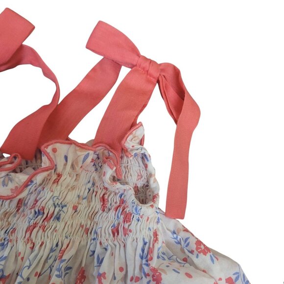 EdgeHill Collections Baby 3 Month Dress & Bloomers Diaper Cover White Blue Pink - Picture 10 of 13